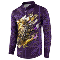 Odin Allfather Viking Button Sweatshirt Epic Norse Mythology Illustration with Runic Circle Art