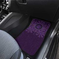 Odin Allfather Viking Car Mats Epic Norse Mythology Illustration with Runic Circle Art