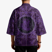 Odin Allfather Viking Kimono Epic Norse Mythology Illustration with Runic Circle Art