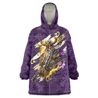 Odin Allfather Viking Wearable Blanket Hoodie Epic Norse Mythology Illustration with Runic Circle Art