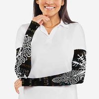 Viking Runes and Norse Mythology Symbols Arm Sleeves Celtic Knotwork Tribal Illustration Style