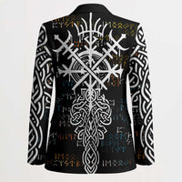Viking Runes and Norse Mythology Symbols Blazer Celtic Knotwork Tribal Illustration Style