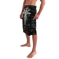 Viking Runes and Norse Mythology Symbols Lavalava Celtic Knotwork Tribal Illustration Style
