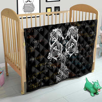 Viking Runes and Norse Mythology Symbols Quilt Celtic Knotwork Tribal Illustration Style
