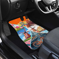 Dutch Lion Design Car Mats with Tulips Windmills Bicycles and Coat of Arms