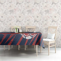 Russia Athletics Tablecloth with Soccer Ball, National Emblem, and Grunge Flag Design