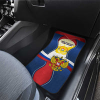 Russia Day Car Mats with Kremlin Illustration, National Emblem, and Flag Stripes