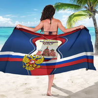Russia Day Sarong with Kremlin Illustration, National Emblem, and Flag Stripes