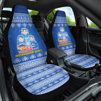 Russia Matryoshka Spirit Car Seat Cover with Folk Pattern and Double-Headed Eagle Emblem
