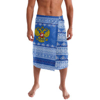 Russia Matryoshka Spirit Lavalava with Folk Pattern and Double-Headed Eagle Emblem