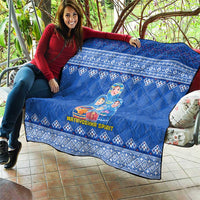 Russia Matryoshka Spirit Quilt with Folk Pattern and Double-Headed Eagle Emblem