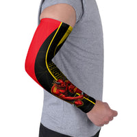 Personalized Belgium Soccer Red Devils Mascot Arm Sleeves Royal Belgian Football Geometric Simple Style