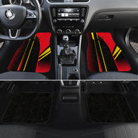 Personalized Belgium Soccer Red Devils Mascot Car Mats Royal Belgian Football Geometric Simple Style