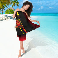 Personalized Belgium Soccer Red Devils Mascot Sarong Royal Belgian Football Geometric Simple Style