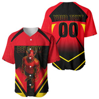 Personalized Belgium Soccer Baseball Jersey Belgian Football Pride Red Devils Mascot