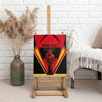 Personalized Belgium Soccer Canvas Wall Art Belgian Football Pride Red Devils Mascot