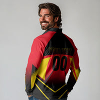 Personalized Belgium Soccer Long Sleeve Polo Shirt Belgian Football Pride Red Devils Mascot