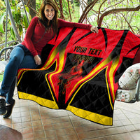 Personalized Belgium Soccer Quilt Belgian Football Pride Red Devils Mascot