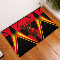 Personalized Belgium Soccer Rubber Doormat Belgian Football Pride Red Devils Mascot