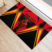 Personalized Belgium Soccer Rubber Doormat Belgian Football Pride Red Devils Mascot