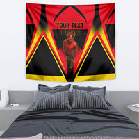 Personalized Belgium Soccer Tapestry Belgian Football Pride Red Devils Mascot