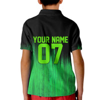 Green Dirt Bike Rider Kid Polo Shirt Forget Toys I Just Wanna Ride Quote and Custom Racing Name Design - Wonder Print Shop