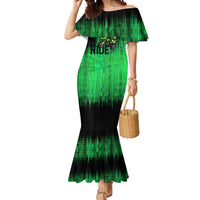 Green Dirt Bike Rider Mermaid Dress Forget Toys I Just Wanna Ride Quote and Custom Racing Name Design - Wonder Print Shop