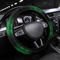 Green Dirt Bike Rider Steering Wheel Cover Forget Toys I Just Wanna Ride Quote and Racing Name Design - Wonder Print Shop