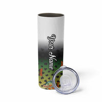 Colorful Crappie Fishing Green Scales Skinny Tumbler Gradient Camo Pattern and Custom Name Fishing - Wonder Print Shop