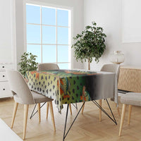 Colorful Crappie Fishing Green Scales Tablecloth Gradient Camo Pattern and Custom Name Fishing - Wonder Print Shop