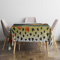 Colorful Crappie Fishing Green Scales Tablecloth Gradient Camo Pattern and Custom Name Fishing - Wonder Print Shop