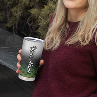 Colorful Crappie Fishing Green Scales Tumbler Cup Gradient Camo Pattern and Custom Name Fishing - Wonder Print Shop