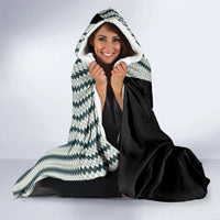 Striped Bass Jumping Graphic Hooded Blanket Rod Reel and Airplane on Fish Scale Pattern - Wonder Print Shop