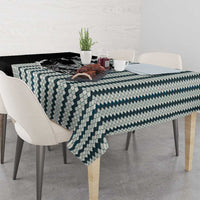 Striped Bass Jumping Graphic Tablecloth Rod Reel and Airplane on Fish Scale Pattern - Wonder Print Shop