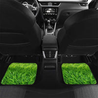 American Flag Bass Fishing Design Car Mats with Largemouth Bass and Green Grass Background - Wonder Print Shop