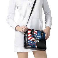 BMX Life Graphic Shoulder Handbag with American Flag and Custom Rider Number Design - Wonder Print Shop