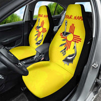 New Mexico Zia Symbol Fish Hook Car Seat Cover Torn Fishing Graphic and Custom Name Design - Wonder Print Shop