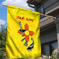 New Mexico Zia Symbol Fish Hook Garden Flag Torn Fishing Graphic and Custom Name Design - Wonder Print Shop