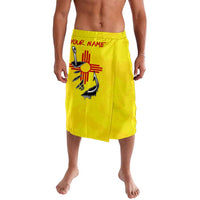 New Mexico Zia Symbol Fish Hook Lavalava Torn Fishing Graphic and Custom Name Design - Wonder Print Shop