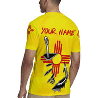 New Mexico Zia Symbol Fish Hook Rugby Jersey Torn Fishing Graphic and Custom Name Design - Wonder Print Shop