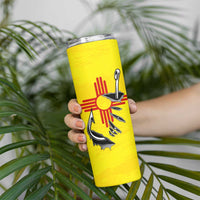 New Mexico Zia Symbol Fish Hook Skinny Tumbler Torn Fishing Graphic and Custom Name Design - Wonder Print Shop