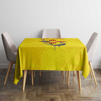 New Mexico Zia Symbol Fish Hook Tablecloth Torn Fishing Graphic and Custom Name Design - Wonder Print Shop