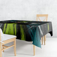 Electric Motorsport Racing Tablecloth Futuristic Formula Car Neon Lightning Speed Art