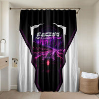 Electric Motorsport Racing Bathroom Set Futuristic Neon Formula Race Car Skyline Art