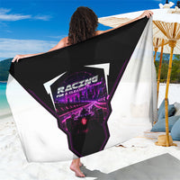 Electric Motorsport Racing Sarong Futuristic Neon Formula Race Car Skyline Art