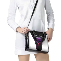 Electric Motorsport Racing Shoulder Handbag Futuristic Neon Formula Race Car Skyline Art