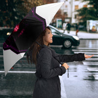 Electric Motorsport Racing Umbrella Futuristic Neon Formula Race Car Skyline Art