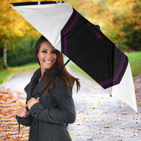 Electric Motorsport Racing Umbrella Futuristic Neon Formula Race Car Skyline Art
