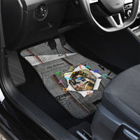 Cat Girl With A Pearl Earring Newspaper Car Mats Made By Human Handmade Mixed Media Pop Art