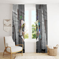 Cat Girl With A Pearl Earring Newspaper Window Curtain Made By Human Handmade Mixed Media Pop Art